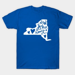 New Yorker At Heart: New York State Pride T-Shirt